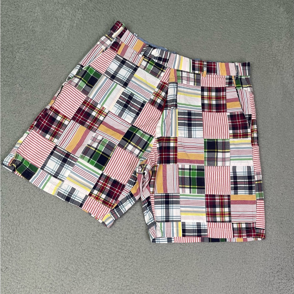 Peter Millar Plaid Patchwork Shorts - image 1